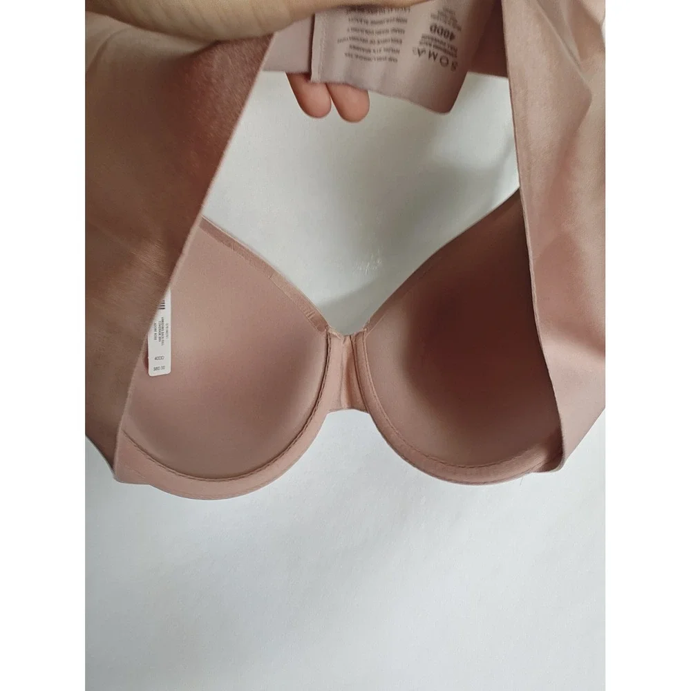 Soma Bra Vanishing Back Full Coverage Adobe Rose 40DD Seamless Underwire‎ NEW